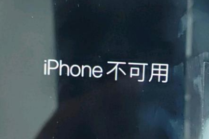 乌兰察布苹果服务网点分享锁屏界面显示“iPhone 不可用”如何解决 