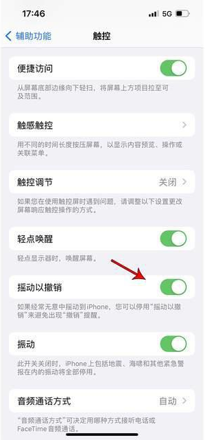 乌兰察布苹果手机维修分享iPhone手机如何设置摇一摇删除文字 